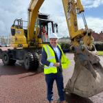 John Pye at the Eden Project Morecambe site